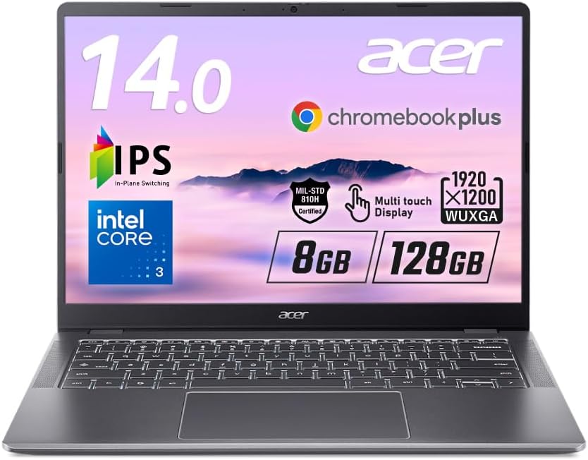 Acer｜Chromebook Plus 514を6月から発売開始！CPUをCore 3 N355にリニューアル