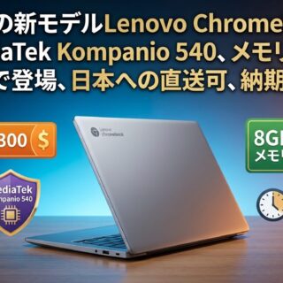 2026年の新モデルLenovo Chromebook m 14（MediaTek Kompanio 540