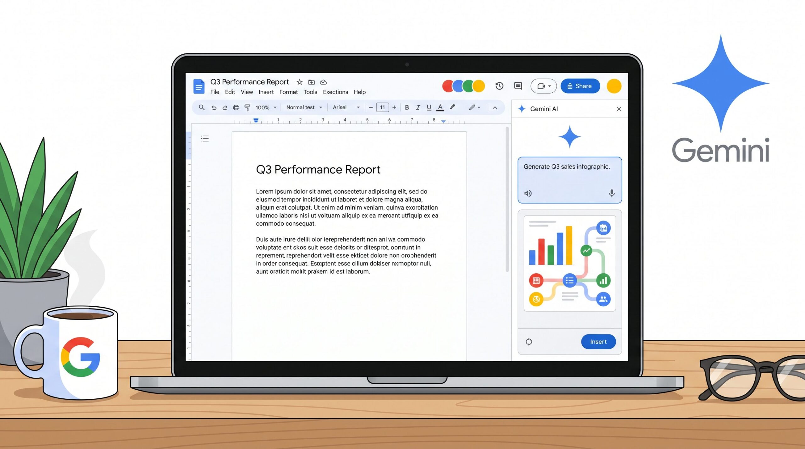 【GoogleWorkSpace】Google Docs内でGeminiを使った画像生成・編集が可能に