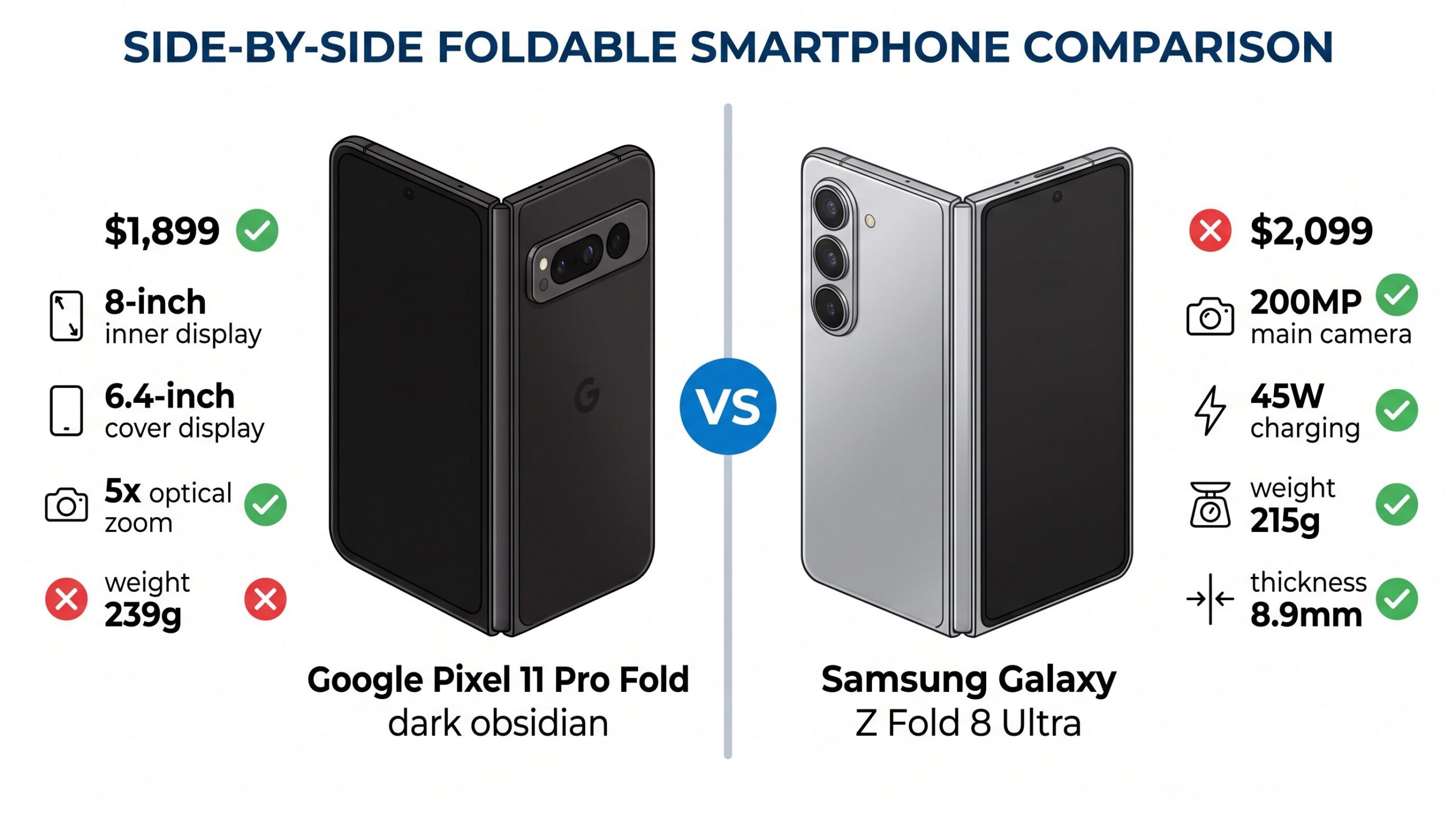 【Pixel】11 Pro FoldはGalaxy Z Fold 8 Ultraより200ドル安くなる？