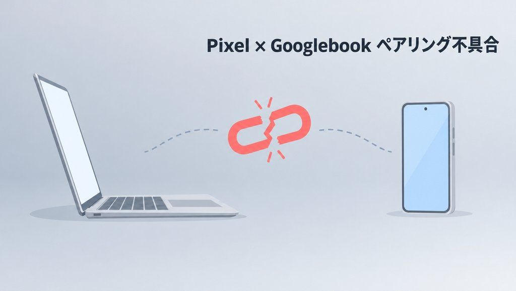 Pixel × Googlebook ペアリング不具合